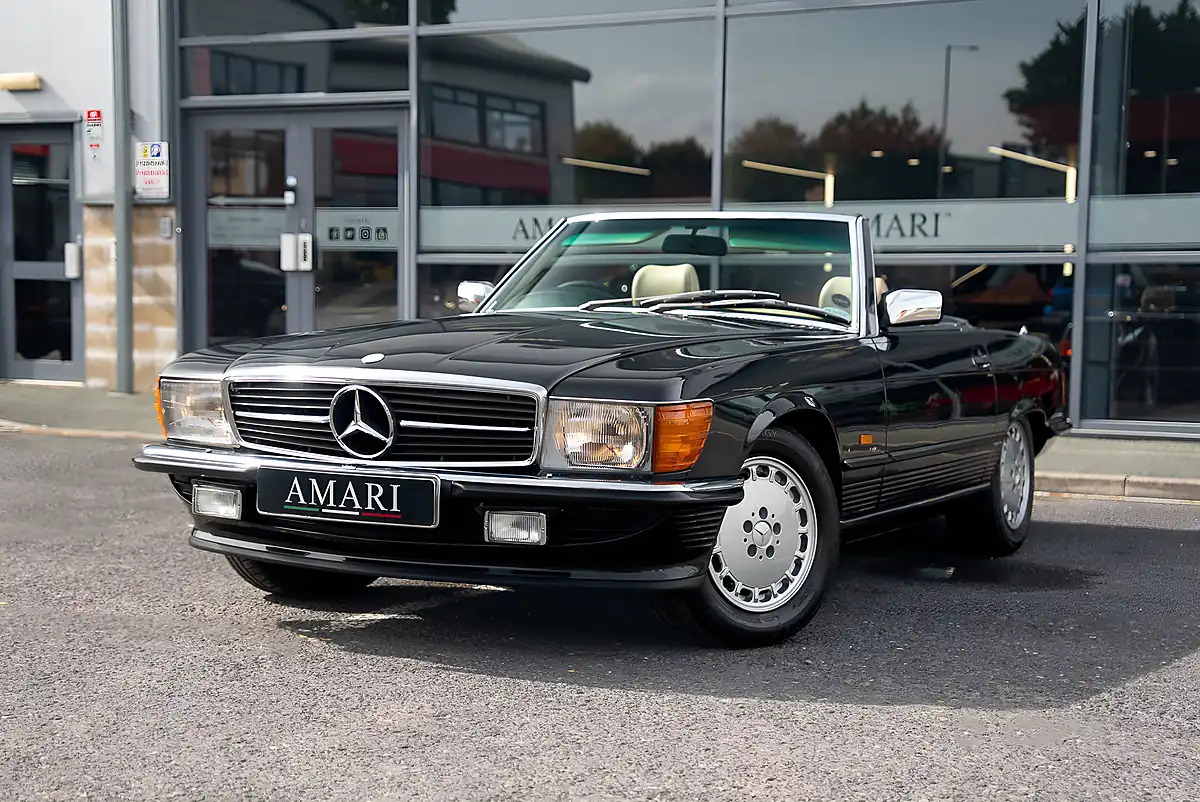 Used 1987 Mercedes-Benz Sl Blue Black Metallic - Interior and Exterior details 10