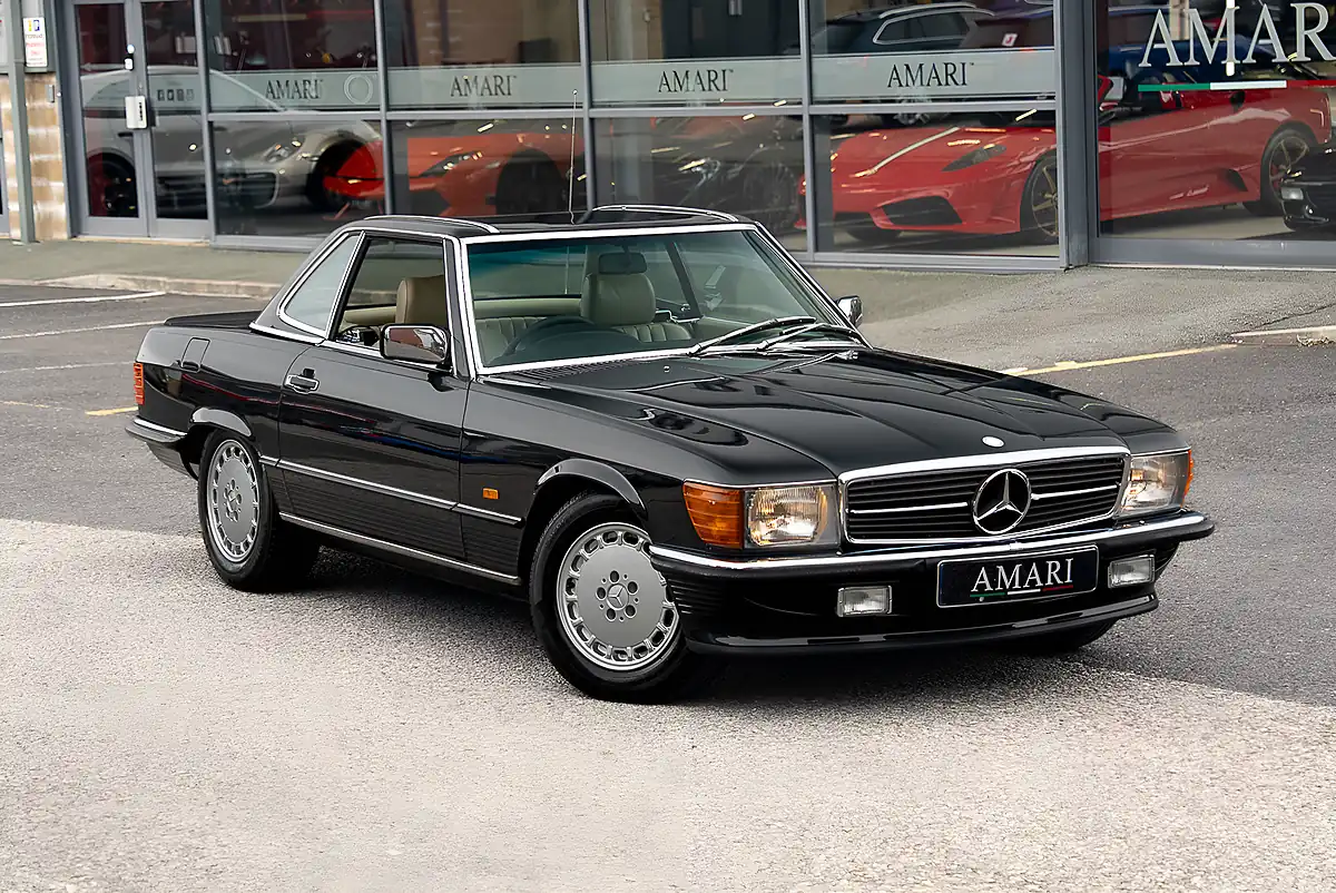 Used 1987 Mercedes-Benz Sl Blue Black Metallic - Interior and Exterior details 18