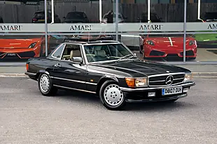 Used 1987 Mercedes-Benz Sl Blue Black Metallic - Interior and Exterior details 2
