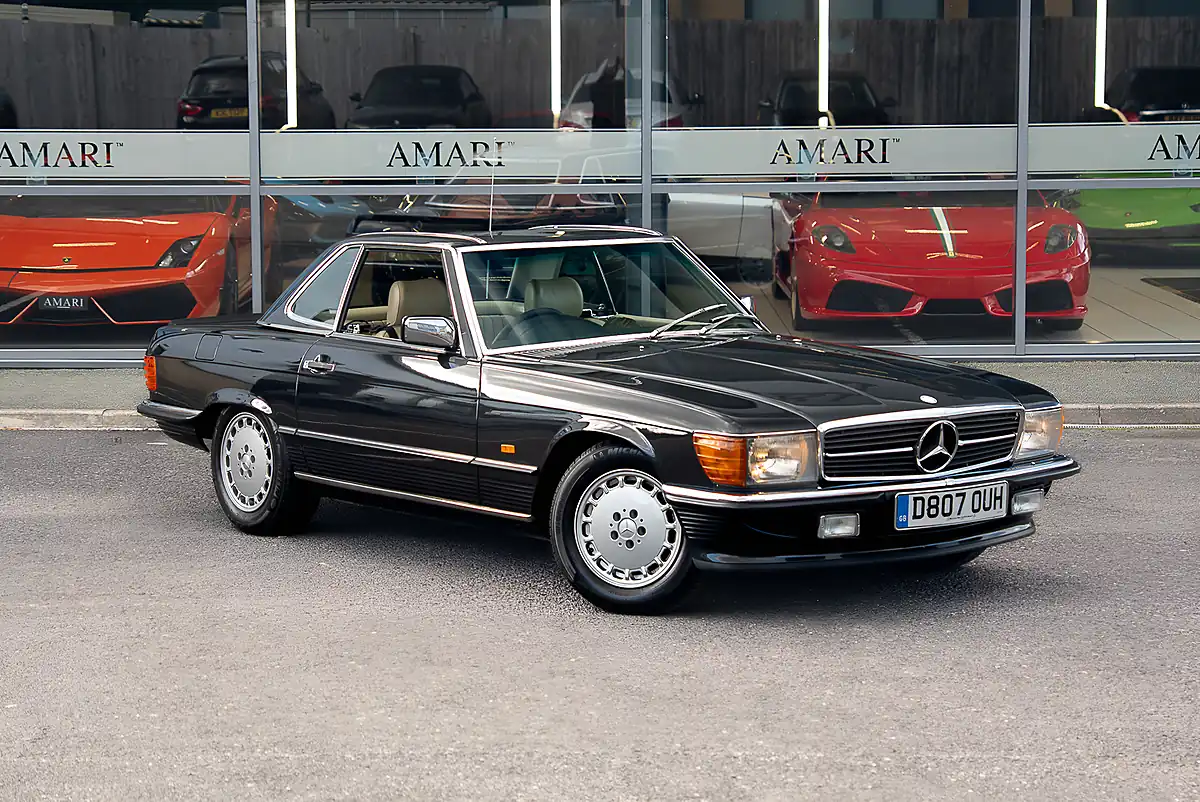 Used 1987 Mercedes-Benz Sl Blue Black Metallic - Interior and Exterior details 2