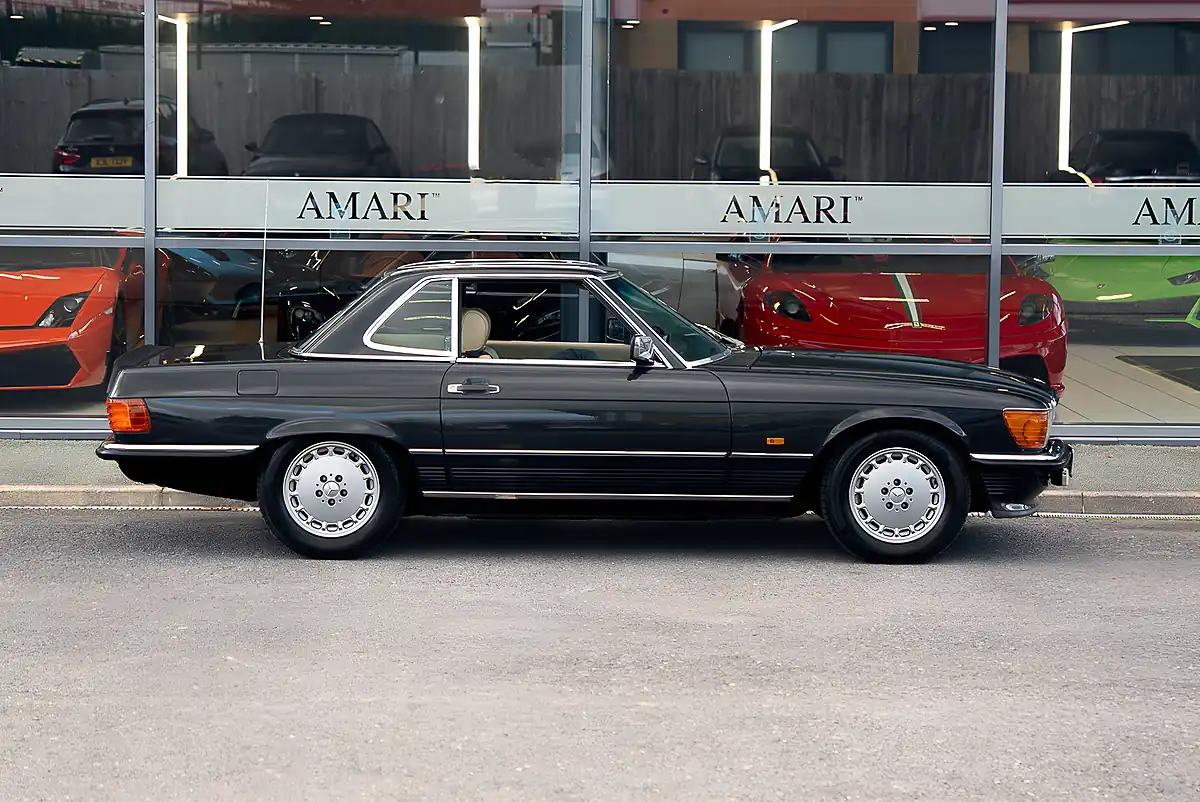 Used 1987 Mercedes-Benz Sl Blue Black Metallic - Interior and Exterior details 4