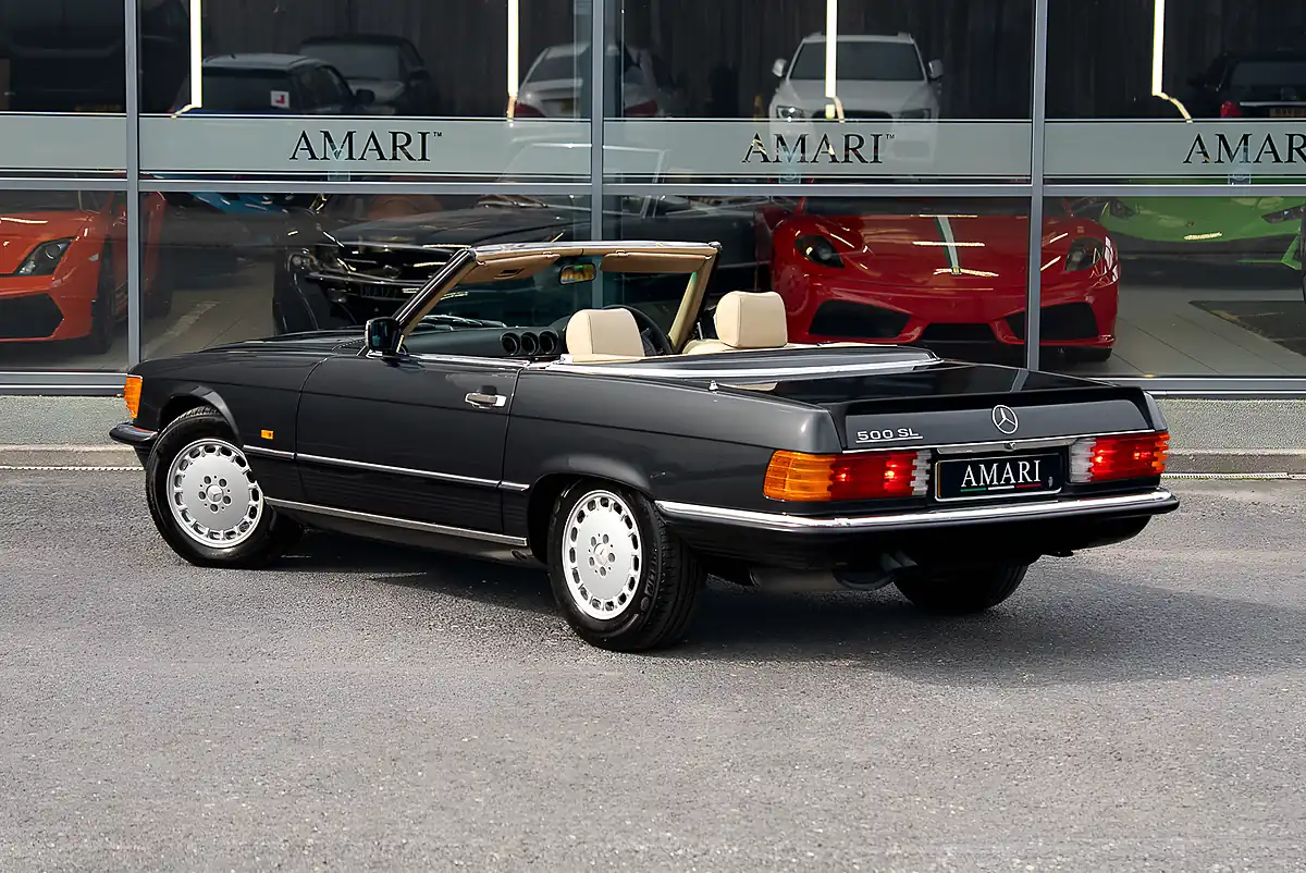 Used 1987 Mercedes-Benz Sl Blue Black Metallic - Interior and Exterior details 6