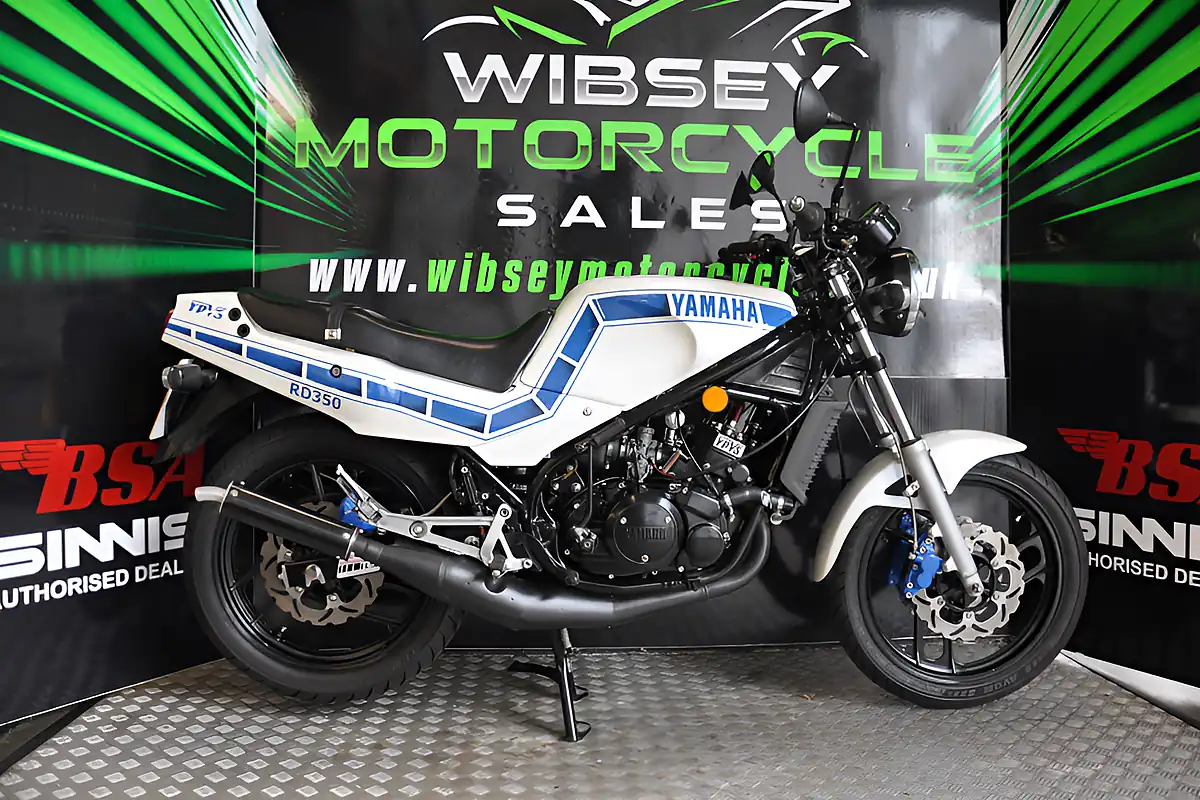 Used 1988 Yamaha RD350 Lc Ypvs Pearl White - Front View