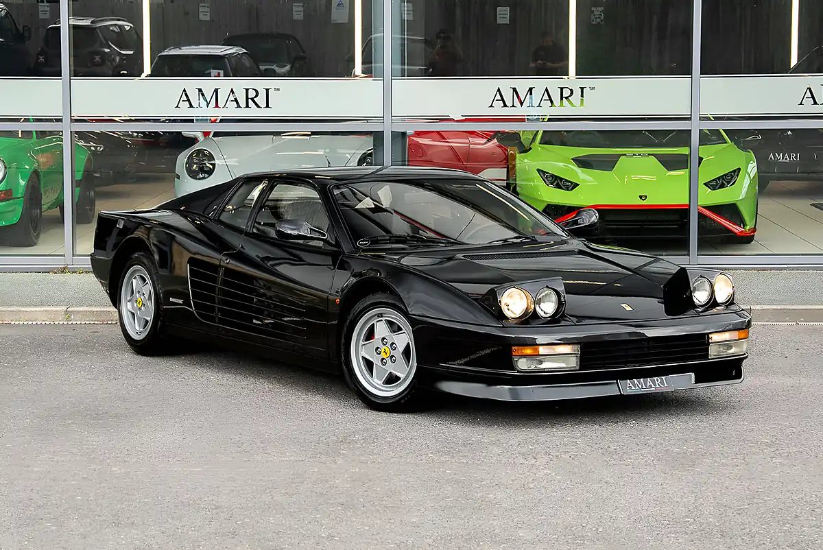 Used 1989 Ferrari Testarossa Lhd Nero Daytona - Front View