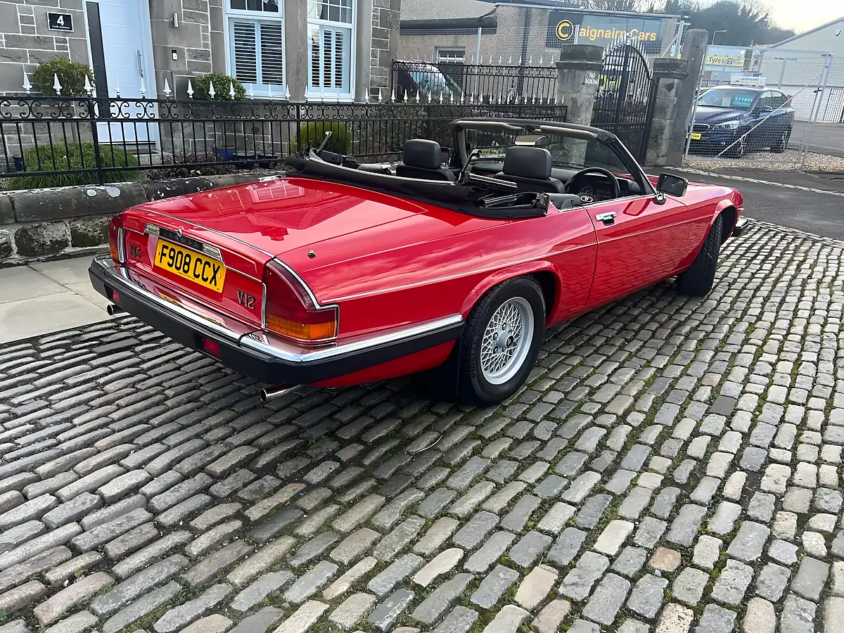Used 1989 Jaguar Xj-S Convertible Signal Red - Interior and Exterior details 10