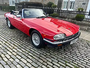 Used 1989 Jaguar Xj-S Convertible Signal Red - Interior and Exterior details 11
