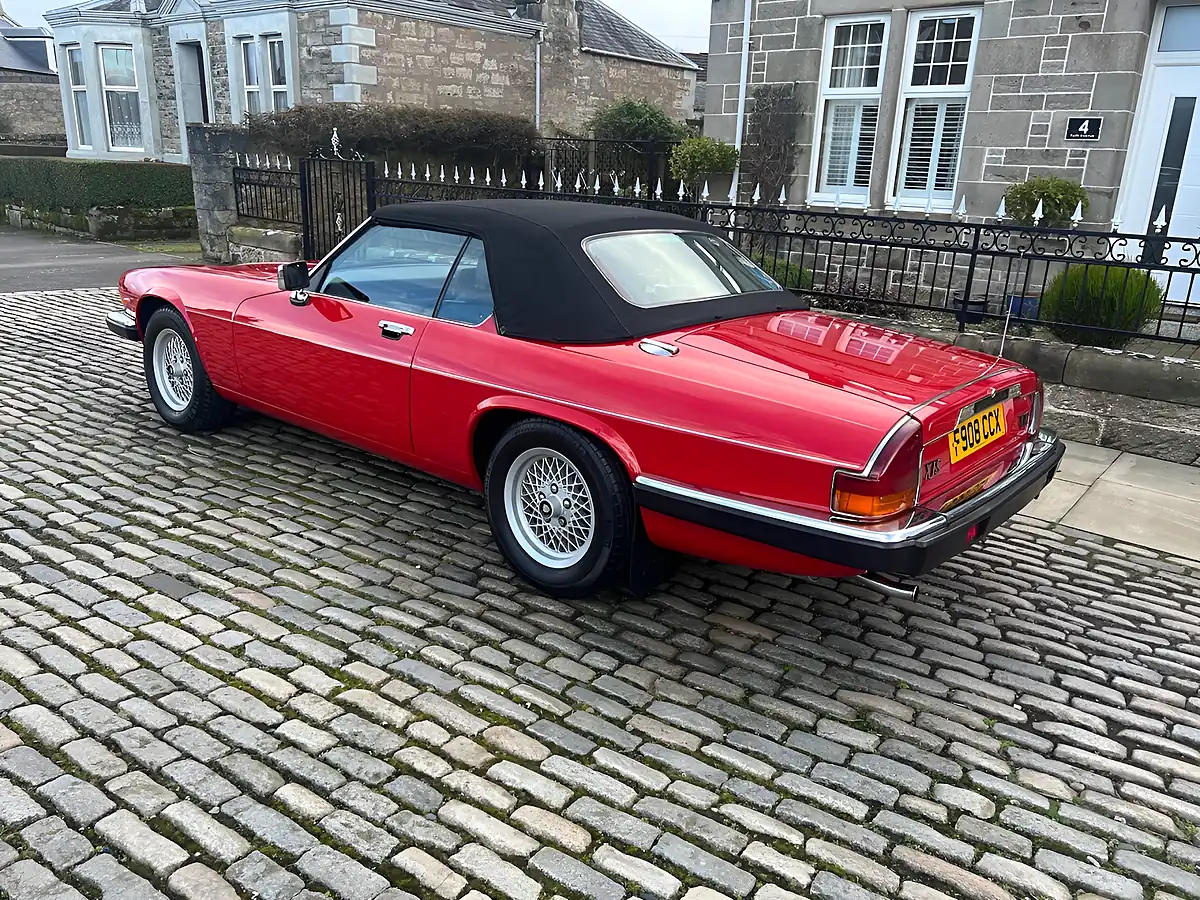 Used 1989 Jaguar Xj-S Convertible Signal Red - Interior and Exterior details 12