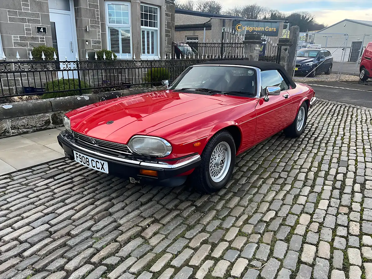 Used 1989 Jaguar Xj-S Convertible Signal Red - Interior and Exterior details 13