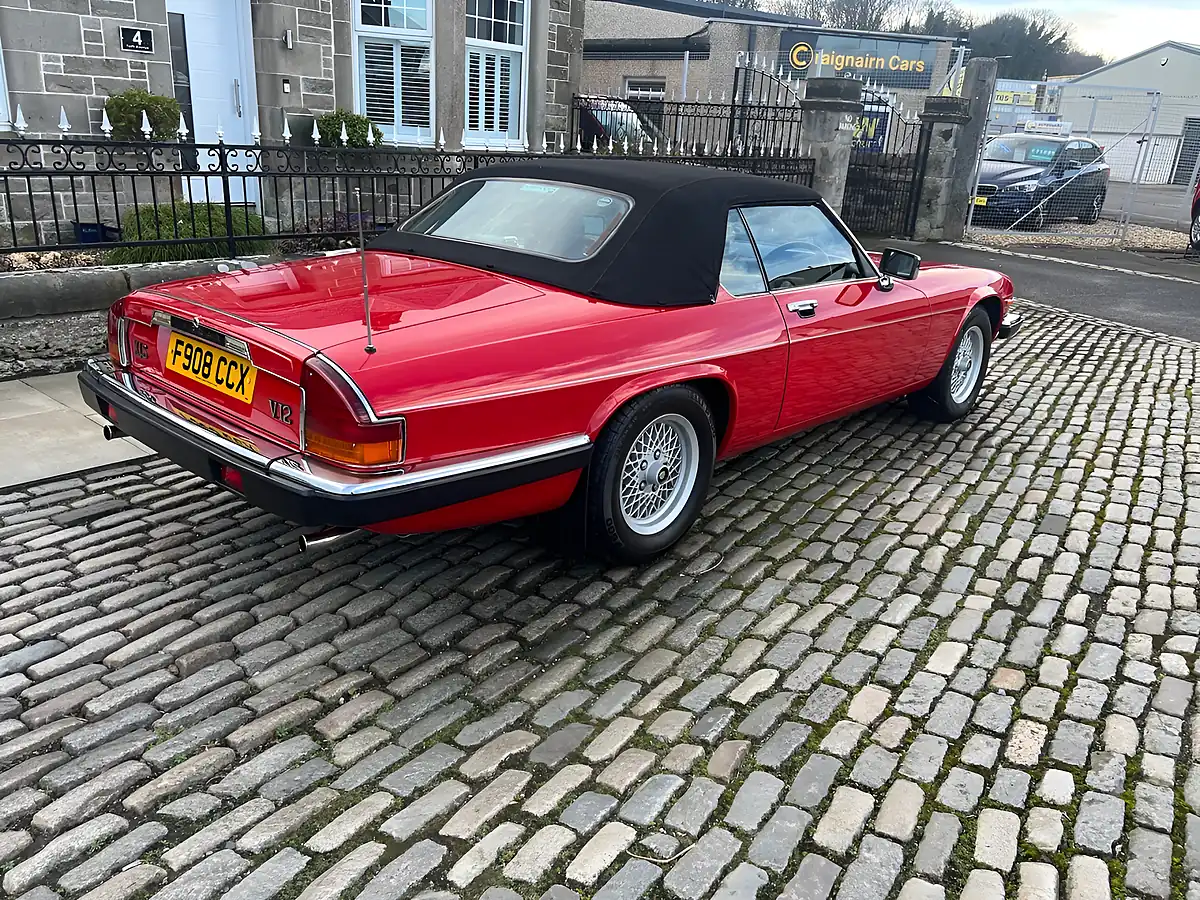 Used 1989 Jaguar Xj-S Convertible Signal Red - Interior and Exterior details 16