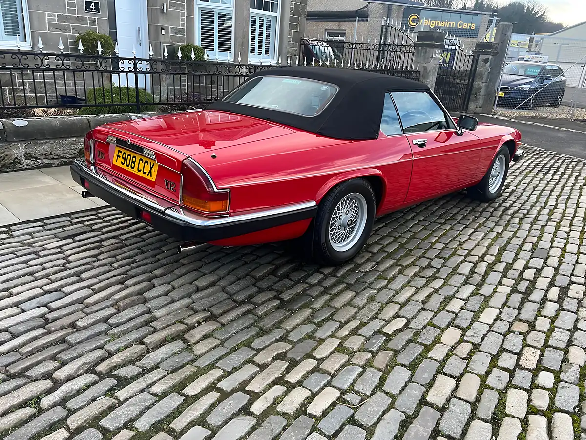 Used 1989 Jaguar Xj-S Convertible Signal Red - Interior and Exterior details 20