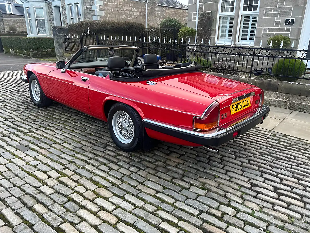 Used 1989 Jaguar Xj-S Convertible Signal Red - Interior and Exterior details 6