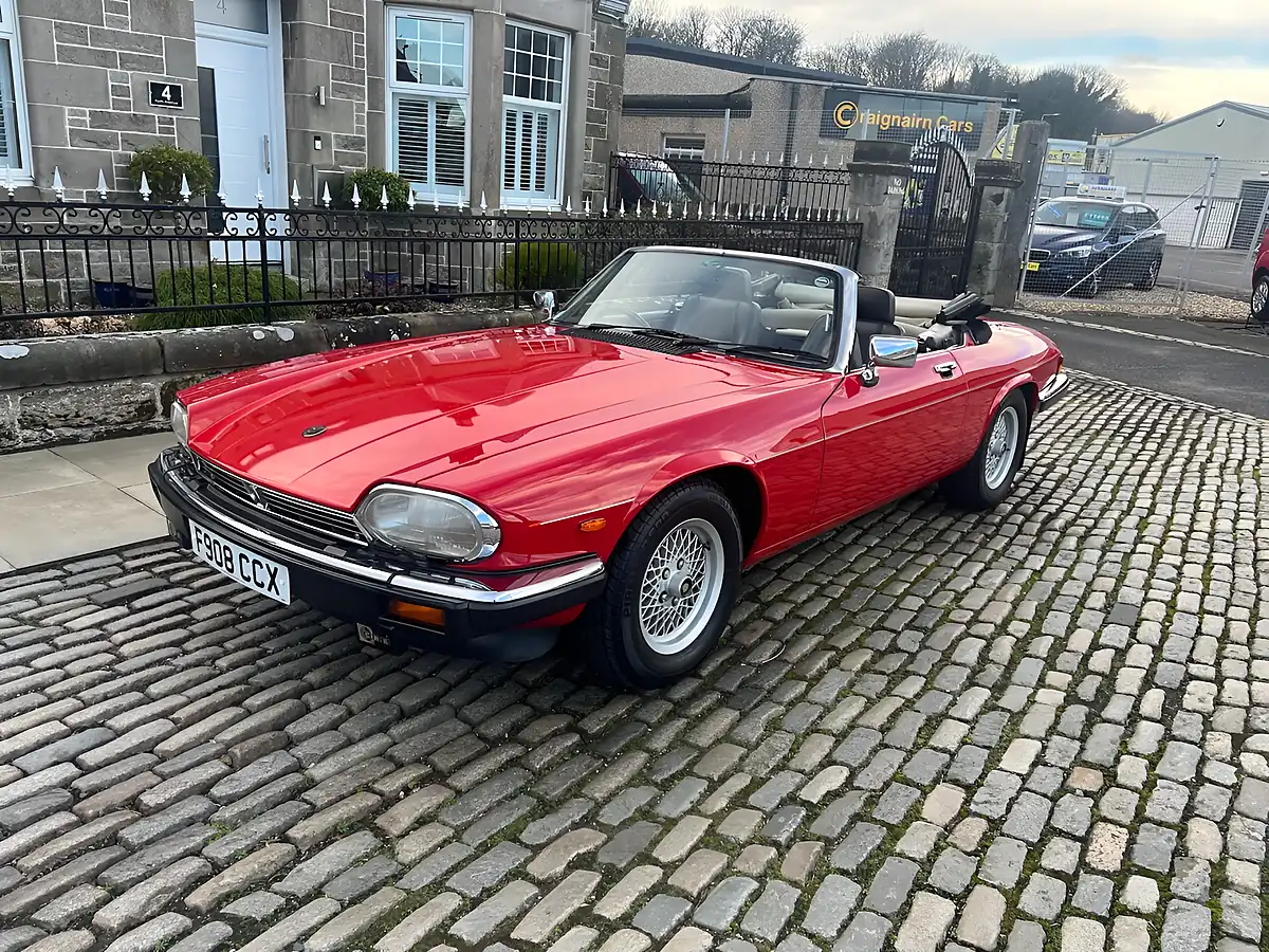 Used 1989 Jaguar Xj-S Convertible Signal Red - Interior and Exterior details 8