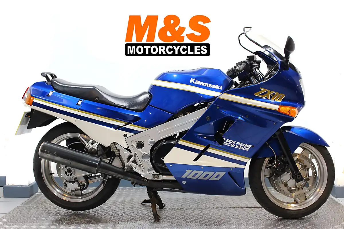 Used 1989 Kawasaki ZX10 Blue - Front View