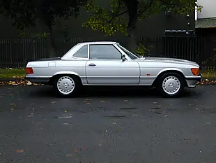 Used 1989 Mercedes-Benz Sl Sport Convertible Silver - Interior and Exterior details 2