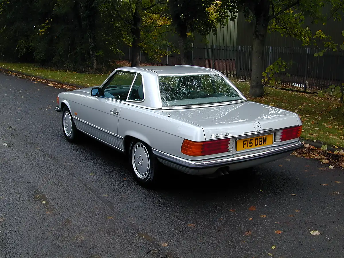 Used 1989 Mercedes-Benz Sl Sport Convertible Silver - Interior and Exterior details 6