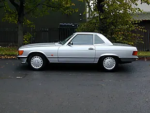 Used 1989 Mercedes-Benz Sl Sport Convertible Silver - Interior and Exterior details 7