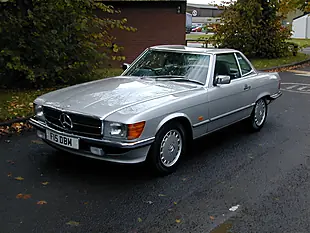 Used 1989 Mercedes-Benz Sl Sport Convertible Silver - Interior and Exterior details 8