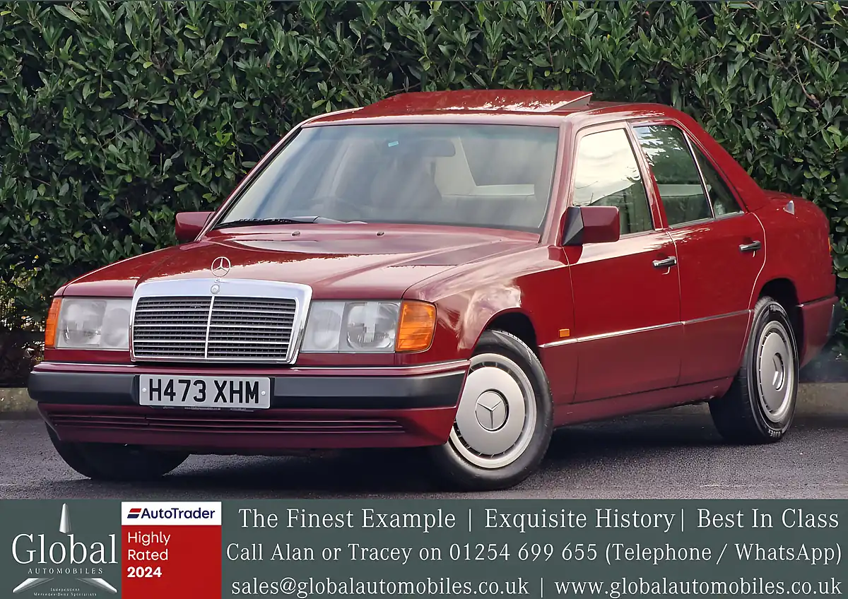 Used 1990 Mercedes-Benz E-Class Saloon Barolo Red - Front View