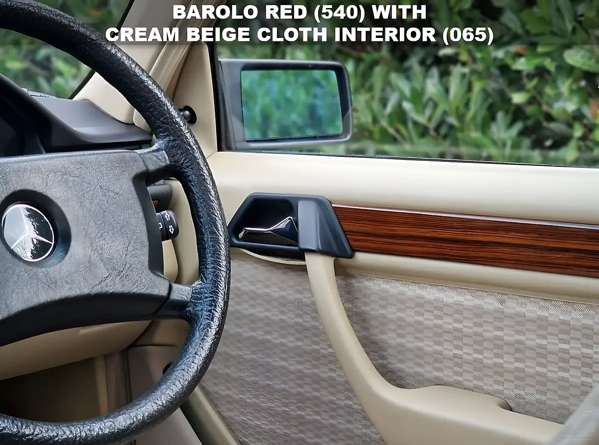 Used 1990 Mercedes-Benz E-Class Saloon Barolo Red - Interior and Exterior details 2