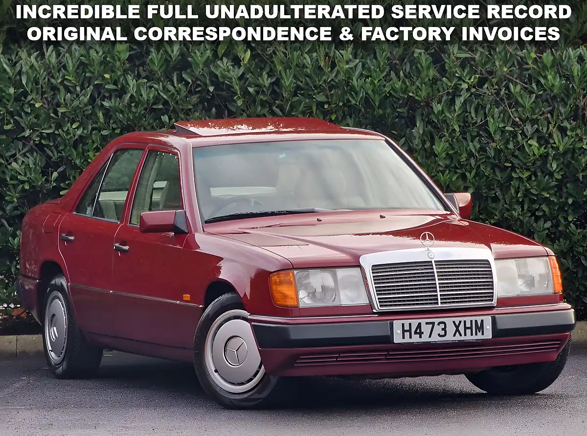 Used 1990 Mercedes-Benz E-Class Saloon Barolo Red - Interior and Exterior details 3