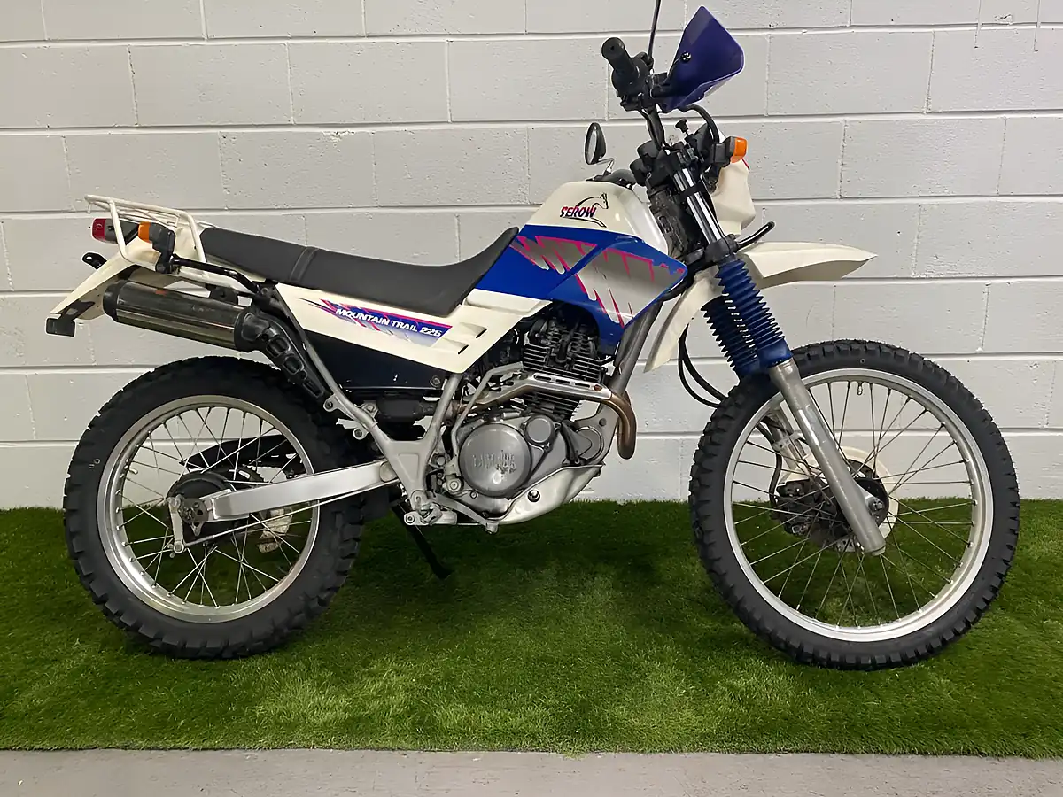 Used 1991 Yamaha Serow Mountain Trail Blue White - Front View