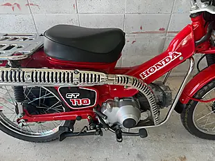 Used 1993 Honda CT110 Hunter Cub Red - Interior and Exterior details 12