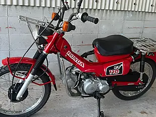 Used 1993 Honda CT110 Hunter Cub Red - Interior and Exterior details 7