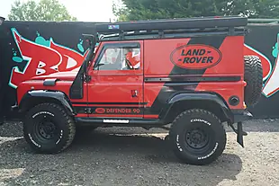 Used 1993 Land Rover Defender 90 Red - Interior and Exterior details 10