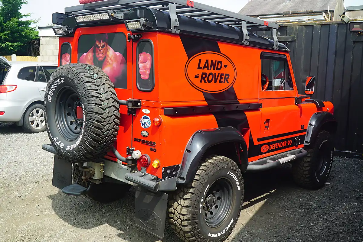 Used 1993 Land Rover Defender 90 Red - Interior and Exterior details 13