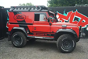 Used 1993 Land Rover Defender 90 Red - Interior and Exterior details 14