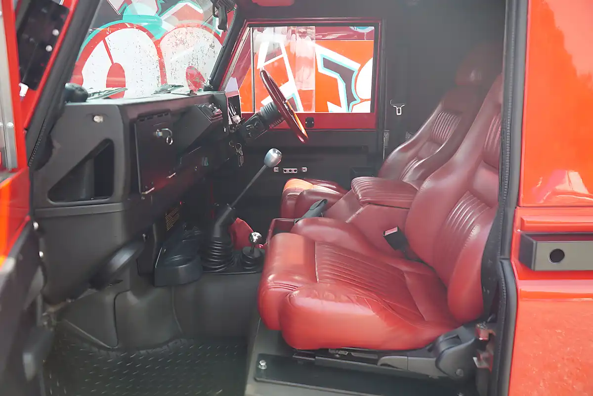 Used 1993 Land Rover Defender 90 Red - Interior and Exterior details 19