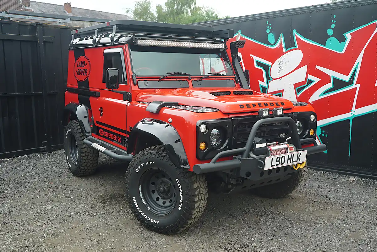 Used 1993 Land Rover Defender 90 Red - Interior and Exterior details 2