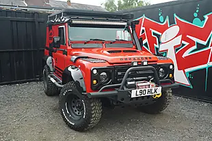 Used 1993 Land Rover Defender 90 Red - Interior and Exterior details 3