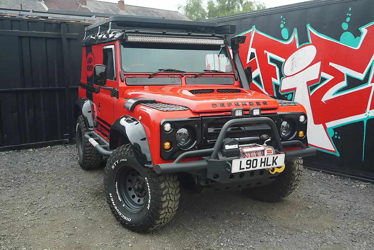 Used 1993 Land Rover Defender 90 Red - Interior and Exterior details 3