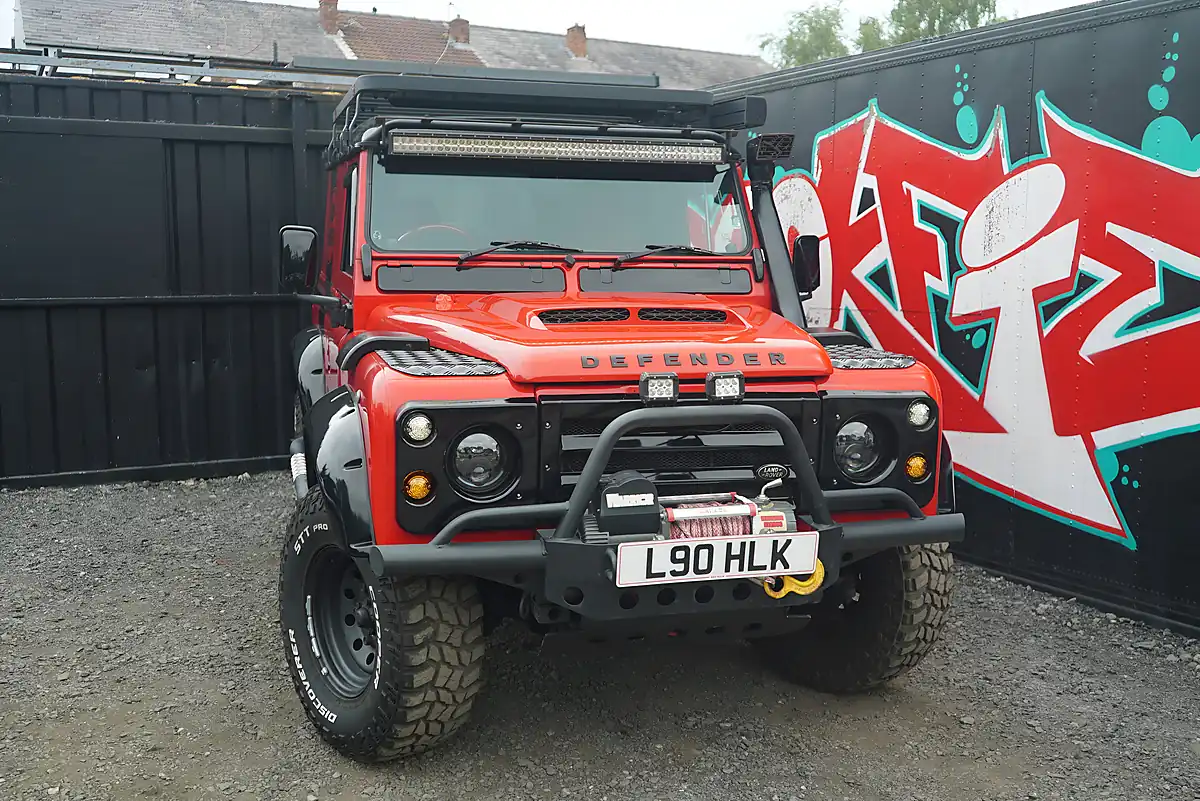 Used 1993 Land Rover Defender 90 Red - Interior and Exterior details 4