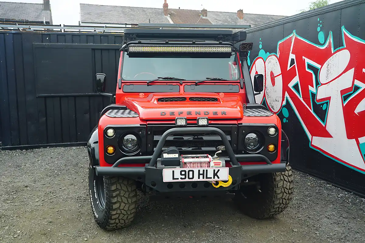 Used 1993 Land Rover Defender 90 Red - Interior and Exterior details 5
