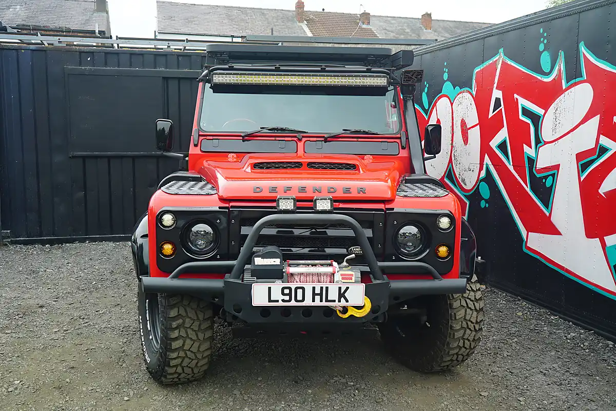 Used 1993 Land Rover Defender 90 Red - Interior and Exterior details 6