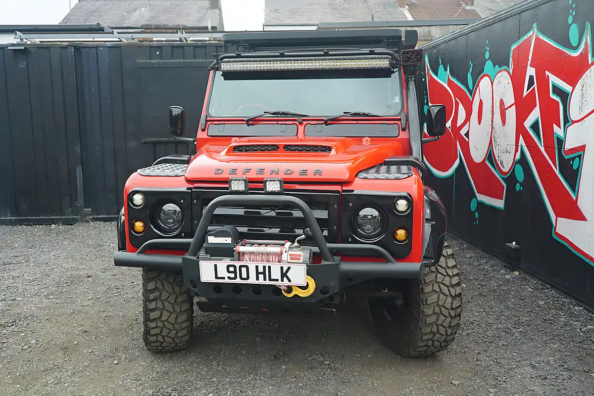 Used 1993 Land Rover Defender 90 Red - Interior and Exterior details 7