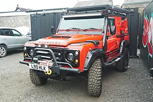 Used 1993 Land Rover Defender 90 Red - Interior and Exterior details 9