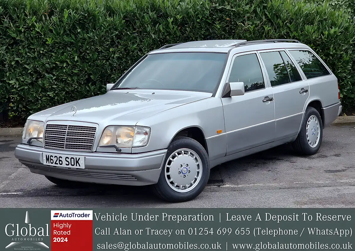 Used 1995 Mercedes-Benz E-Class 7 Seater Bright Silver Metallic - Front View
