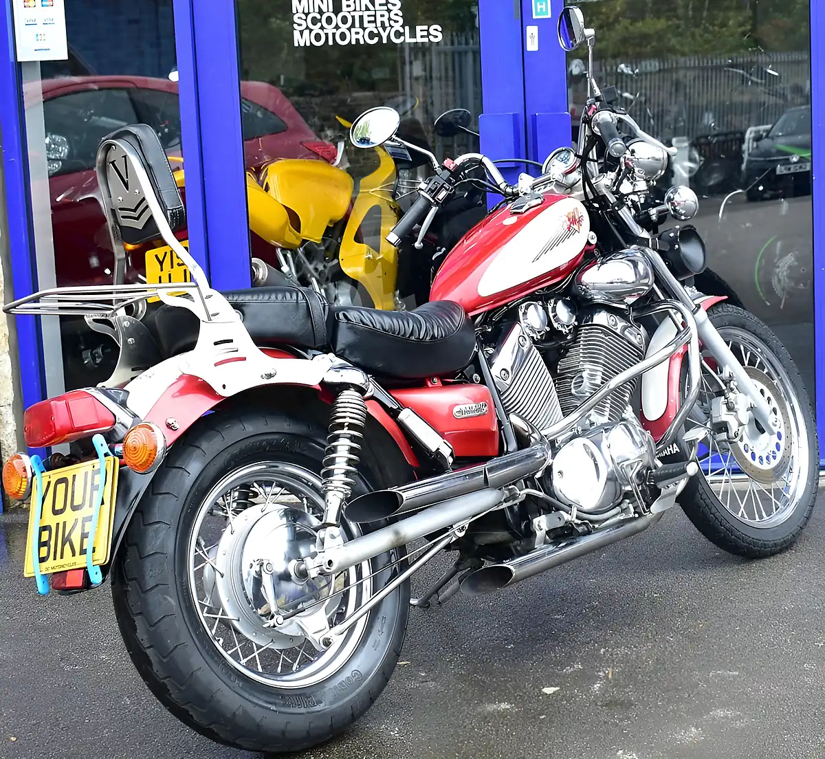 Used 1996 Yamaha XV535 Red - Interior and Exterior details 5