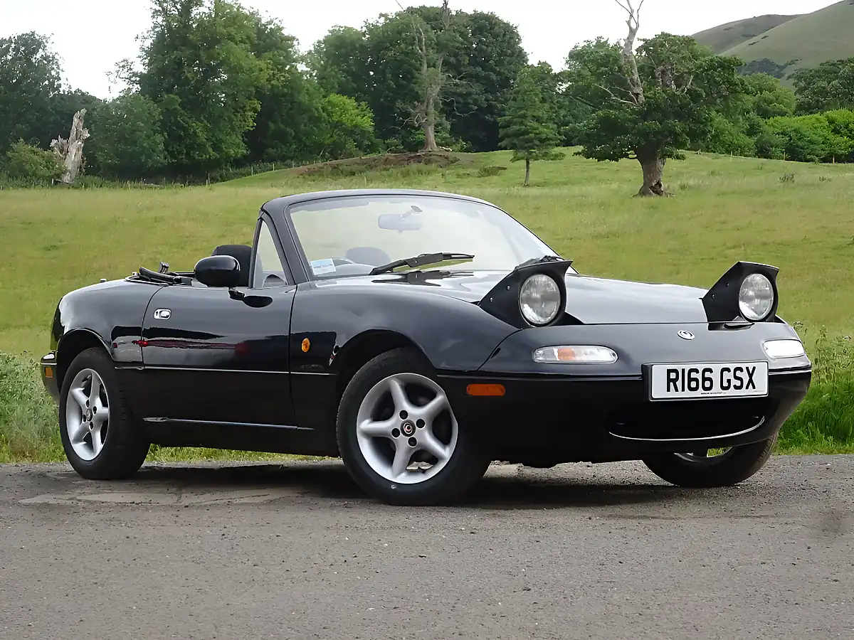 Used 1997 Mazda MX-5 Black - Front View