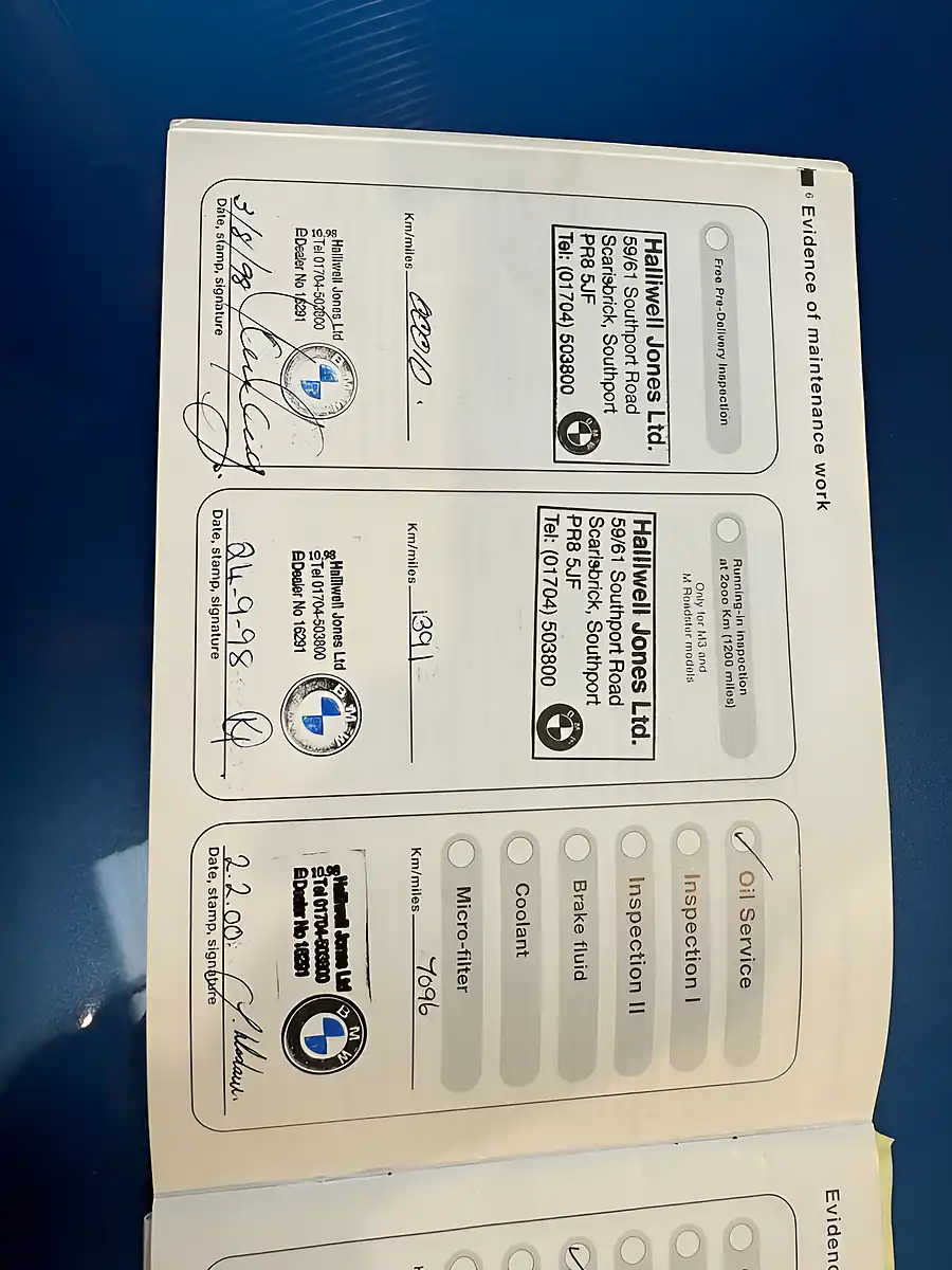 Used 1998 BMW Z3 M Convertible Blue - Interior and Exterior details 9