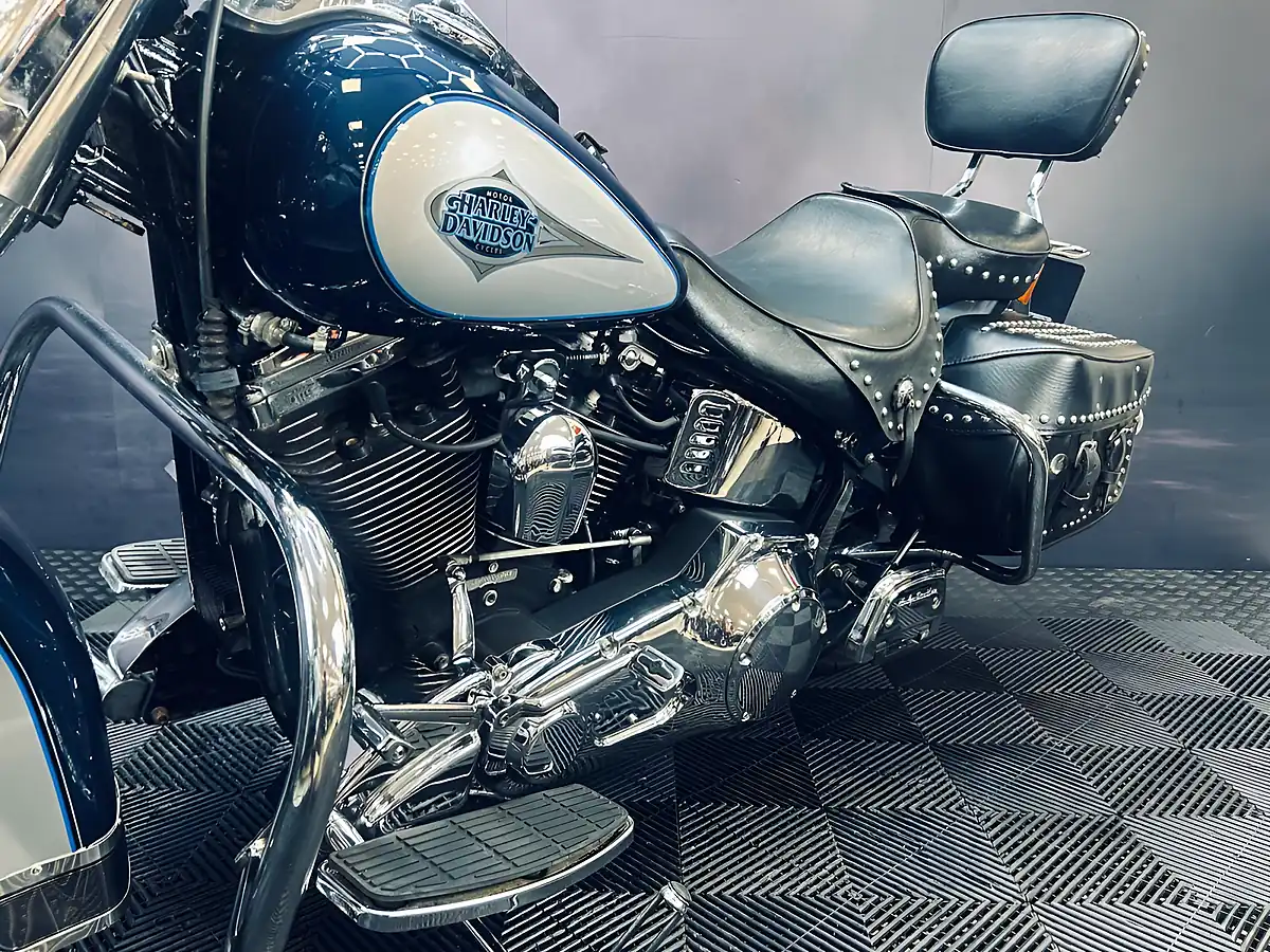Used 1998 Harley-Davidson Heritage Classic Flstc Blue/Grey - Interior and Exterior details 11