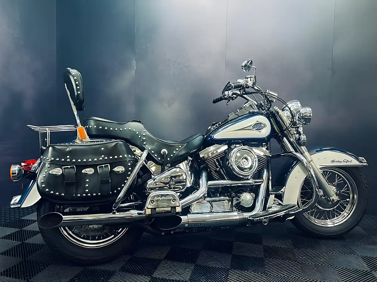 Used 1998 Harley-Davidson Heritage Classic Flstc Blue/Grey - Interior and Exterior details 12