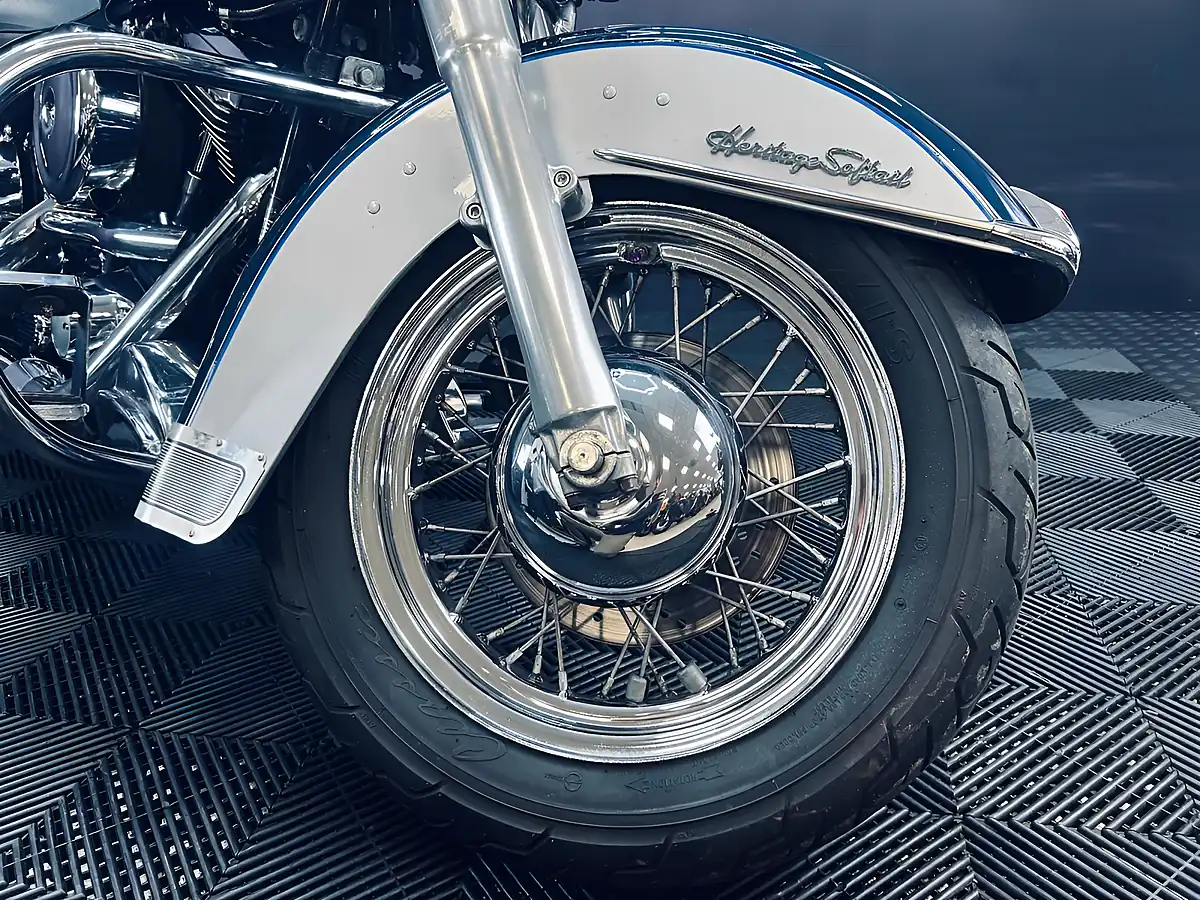 Used 1998 Harley-Davidson Heritage Classic Flstc Blue/Grey - Interior and Exterior details 15