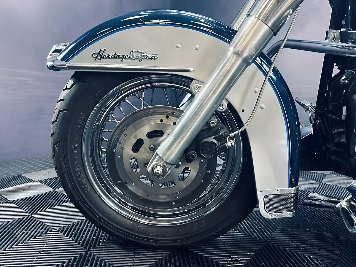 Used 1998 Harley-Davidson Heritage Classic Flstc Blue/Grey - Interior and Exterior details 16