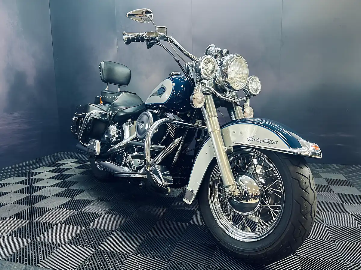 Used 1998 Harley-Davidson Heritage Classic Flstc Blue/Grey - Interior and Exterior details 19