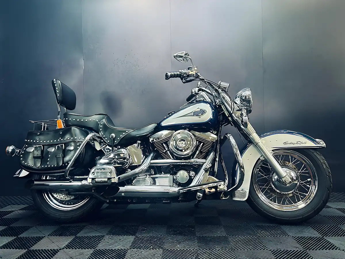 Used 1998 Harley-Davidson Heritage Classic Flstc Blue/Grey - Interior and Exterior details 2