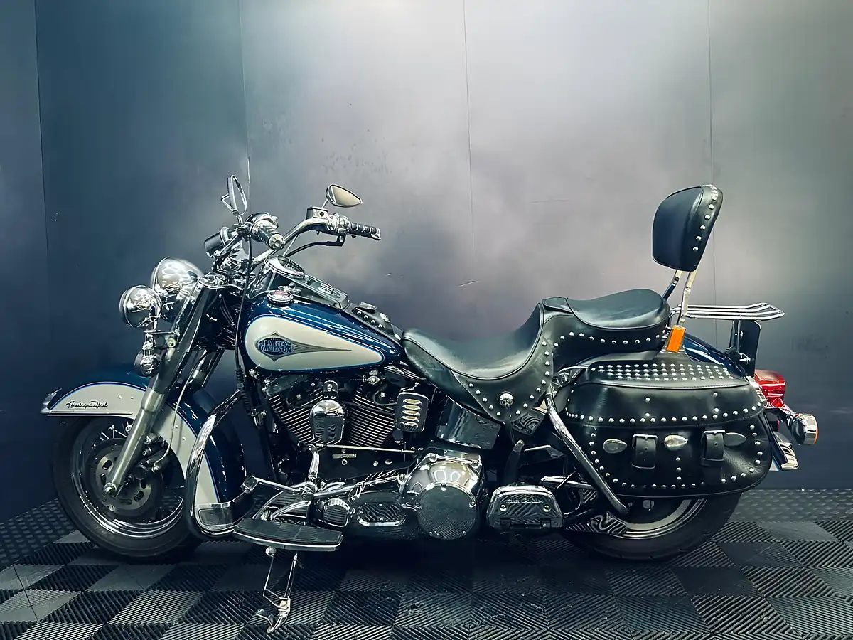 Used 1998 Harley-Davidson Heritage Classic Flstc Blue/Grey - Interior and Exterior details 3